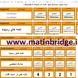 برچسب‌های آماده سیستم 5S