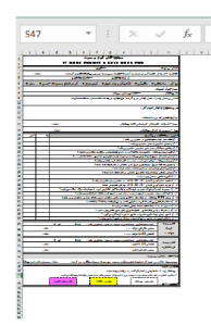 فرم اکسل پرمیت کار گرم و سرد